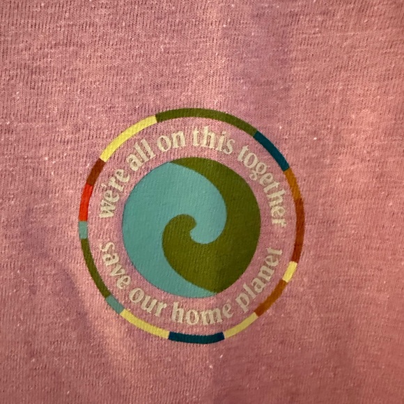 Women’s Patagonia Cropped Pink Graphic T-Shirt - Picture 2 of 4